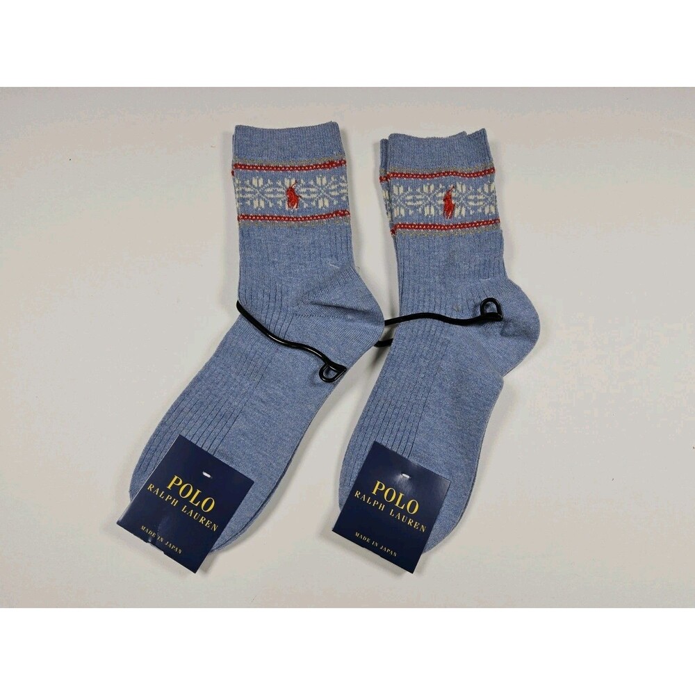 Polo Ralph Lauren Soft Winter Lot Of 2 Pairs Socks Japan Size US 5-8